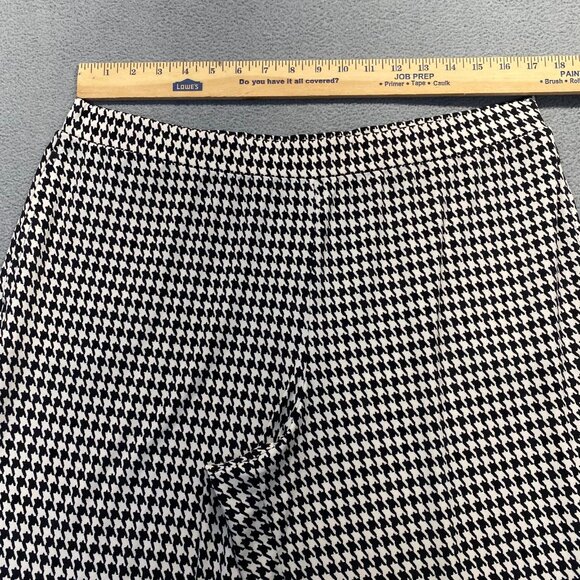 Susan Graver Stretch Wide Leg Pants Women’s Size L Herringbone Pattern,Pockets - Picture 4 of 9
